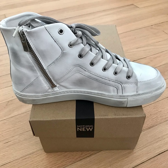 Nothing New Women’s Hollywood distressed hightop sneaker - Picture 4 of 6
